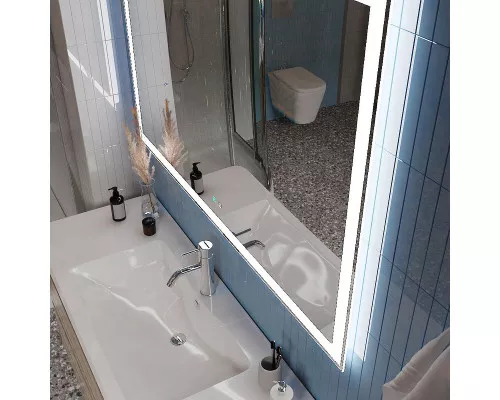 Приобрести Зеркало BelBagno 120 SPC-GRT-1200-800-LED-TCH-SND с подсветкой с голосовым управлением и подогревом в магазине сантехники Santeh-Crystal.ru