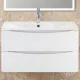 Заказать Тумба под раковину BelBagno ACQUA-900-2C-SO-BL подвесная Bianco Lucido в магазине сантехники Santeh-Crystal.ru