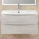 Тумба под раковину BelBagno ACQUA-1000-2C-SO-RVB подвесная Rovere Vintage Bianco