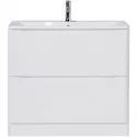 Тумба под раковину BelBagno 80 ACQUA-800-2C-PIA-BL Bianco Lucido