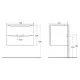 Купить Тумба под раковину BelBagno 70 ACQUA-700-2C-SO-RR подвесная Rovere Rustico в магазине сантехники Santeh-Crystal.ru