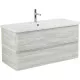 Приобрести Тумба под раковину BelBagno 105 ALBANO-CER-1050-2C-SO-RVB подвесная Rovere Vintage Bianco в магазине сантехники Santeh-Crystal.ru