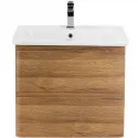 Тумба под раковину BelBagno 50 ALBANO-CER-500-2C-SO-RR подвесная Rovere Rustico