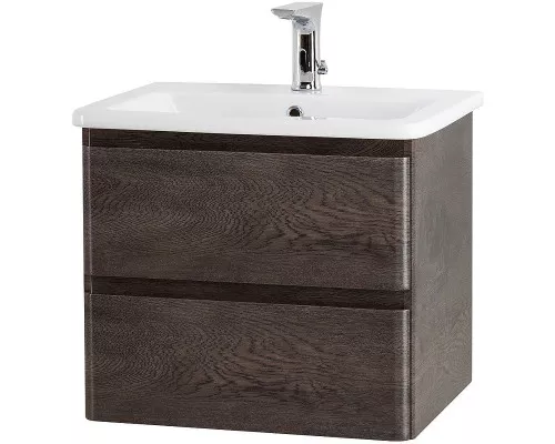 Купить Тумба под раковину BelBagno 60 ALBANO-CER-600-2C-SO-RNG подвесная Robere Nature Grigio в магазине сантехники Santeh-Crystal.ru