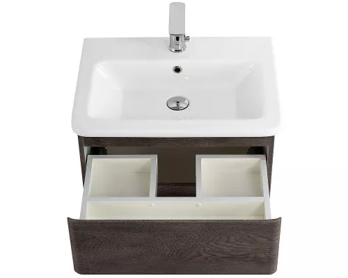 Купить Тумба под раковину BelBagno 60 ALBANO-CER-600-2C-SO-RNG подвесная Robere Nature Grigio в магазине сантехники Santeh-Crystal.ru