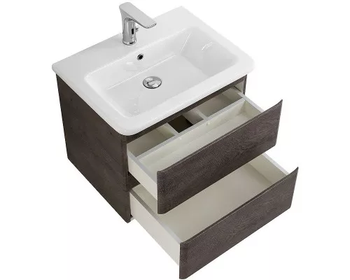 Купить Тумба под раковину BelBagno 60 ALBANO-CER-600-2C-SO-RNG подвесная Robere Nature Grigio в магазине сантехники Santeh-Crystal.ru