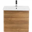 Тумба под раковину BelBagno 60 ALBANO-CER-600-2C-SO-RR подвесная Rovere Rustico