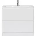 Тумба под раковину BelBagno Albano 90 ALBANO-900-2C-PIA-BL Bianco Lucido
