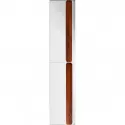 Шкаф пенал BelBagno Aurora 33 L AURORA-1600-2A-SC-BL-P-L подвесной Bianco Lucido без ручек