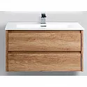 Тумба под раковину BelBagno Kraft 90 KRAFT-900-2C-SO-RNN подвесная Натуральный дуб Небраска