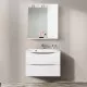 Приобрести Зеркало со шкафом BelBagno MARINO-SPC-800/750-1A-BL-P-R 80 с подсветкой Bianco Lucido в магазине сантехники Santeh-Crystal.ru