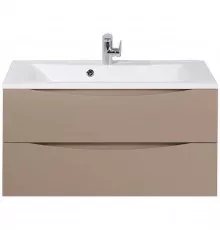 Тумба под раковину BelBagno Marino 90 MARINO-900-2C-SO-CL-P подвесная Capucino Lucido