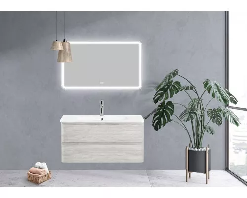 Приобрести Зеркало BelBagno Marino 100 SPC-MAR-1000-600-LED-TCH-WARM с подсветкой с подогревом с сенсорным выключателем в магазине сантехники Santeh-Crystal.ru