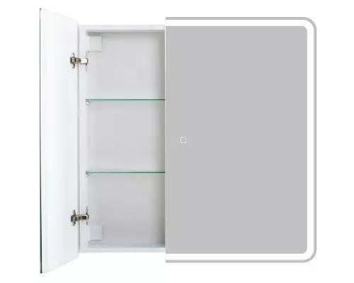Приобрести Зеркальный шкаф BelBagno Marino 80 SPC-MAR-800/800-2A-LED-TCH с подсветкой Белый в магазине сантехники Santeh-Crystal.ru