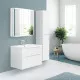 Приобрести Зеркальный шкаф BelBagno Marino 80 SPC-MAR-800/800-2A-LED-TCH с подсветкой Белый в магазине сантехники Santeh-Crystal.ru