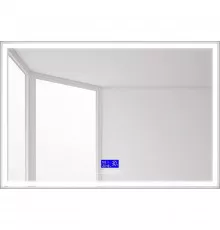 Зеркало BelBagno SPC-GRT-1200-800-LED-TCH-RAD с подсветкой с сенсорным выключателем с bluetooth с термометром с радио