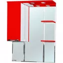 Зеркало со шкафом Bellezza Альфа 75 L 4618812002035 с подсветкой Белое Красное
