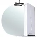 Зеркало со шкафом Bellezza Глория 85 с подсветкой R Белое Зеркало со шкафом Bellezza Глория 85 с подсветкой R Белое