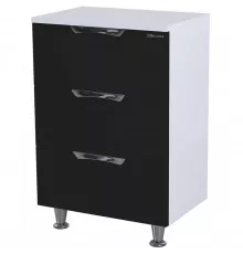 Тумба Bellezza Лагуна 60 4632109140040 Черная Белая