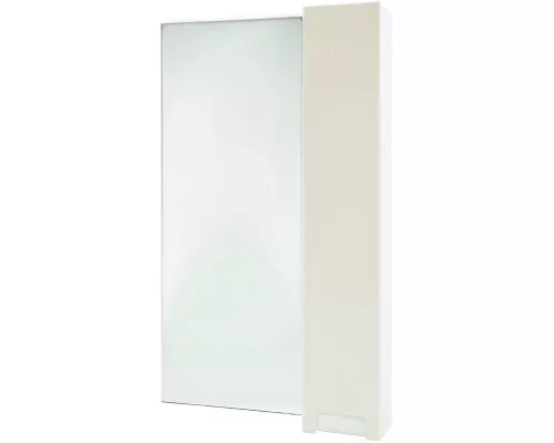 Купить Зеркало со шкафом Bellezza Пегас 50 R 4610406021071 Бежевое Белое в магазине сантехники Santeh-Crystal.ru