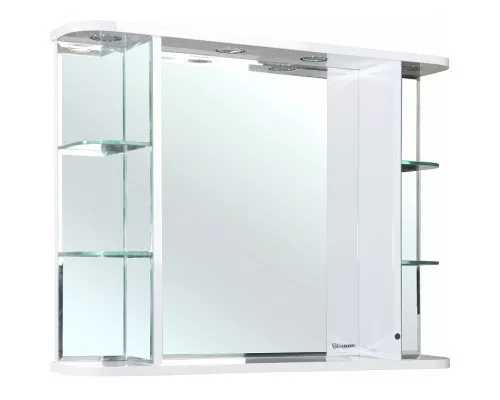Приобрести Зеркало Bellezza Рио 90 4613615060015 с подсветкой Белое в магазине сантехники Santeh-Crystal.ru