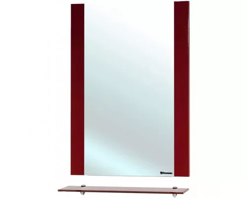 Купить Зеркало Bellezza Рокко 50 4613706030033 с полкой Красное в магазине сантехники Santeh-Crystal.ru