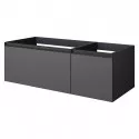 Тумба под раковину Boheme Armadi Art Quatro 2 120 790-M2-120-A-A-LED подвесная цвет Антрацит профиль Антрацит