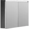 Зеркальный шкаф Boheme Armadi Art Vallessi 80 547-A matt с подсветкой Антрацит матовый