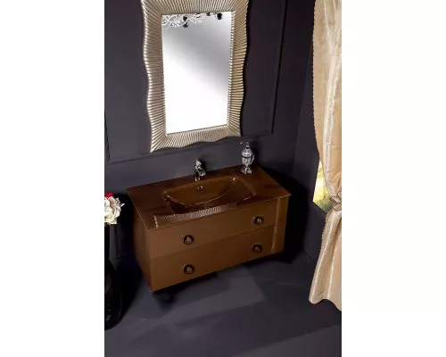 Приобрести Тумба под раковину Boheme Armadi Art NeoArt 100 831-100-DB подвесная Dark Brown в магазине сантехники Santeh-Crystal.ru