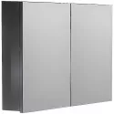 Зеркальный шкаф Boheme Armadi Art Vallessi 100 546-A glossy с подсветкой Антрацит глянец