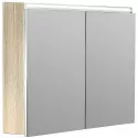 Зеркальный шкаф Boheme Armadi Art Vallessi 80 547-L с подсветкой Дуб светлый матовый