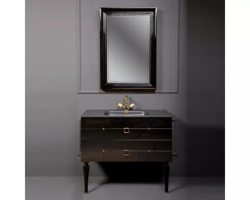 Купить Зеркало Boheme Armadi Art Terso 70 557 с подсветкой Черный глянец в магазине сантехники Santeh-Crystal.ru