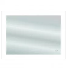 Зеркало Cersanit Led 060 Design Pro 80 KN-LU-LED060x80-p-Os с подсветкой с диммером, часами и подогревом