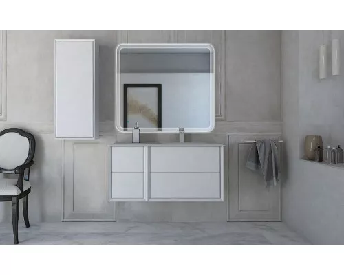 Приобрести Тумба Cezares Bellagio 35 54717 подвесная Bianco Opaco в магазине сантехники Santeh-Crystal.ru
