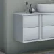 Приобрести Тумба Cezares Bellagio 35 54717 подвесная Bianco Opaco в магазине сантехники Santeh-Crystal.ru
