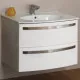 Заказать Тумба под раковину Cezares Comfort 75 54356 подвесная Bianco lucido в магазине сантехники Santeh-Crystal.ru