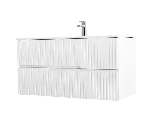 Приобрести Тумба под раковину Cezares Duet 80 DUET-800-2C-SO-BL подвесная Bianco Lucido в магазине сантехники Santeh-Crystal.ru