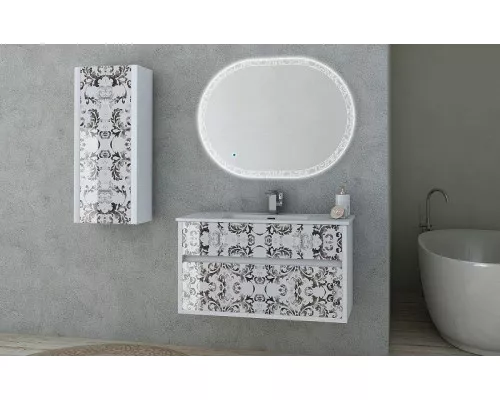 Приобрести Зеркало Cezares Elegance 100 45005 с подсветкой с сенсорным выключателем в магазине сантехники Santeh-Crystal.ru