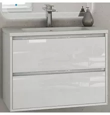 Тумба под раковину Cezares Glass 60 41791 подвесная Bianco lucido