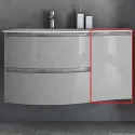 Подвесной шкаф Cezares Vague 34 R 54855 подвесной Grigio lucido Подвесной шкаф Cezares Vague 34 R 54855 подвесной Grigio lucido