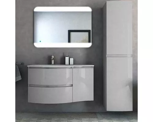 Приобрести Подвесной шкаф Cezares Vague 34 R 54855 подвесной Grigio lucido в магазине сантехники Santeh-Crystal.ru