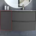 Подвесной шкаф Cezares Vague 34 L 54907 Grigio talpa opaco Подвесной шкаф Cezares Vague 34 L 54907 Grigio talpa opaco