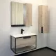 Купить Тумба с раковиной Comforty Бонн 75 00-00008475 подвесная Дуб дымчатый в магазине сантехники Santeh-Crystal.ru
