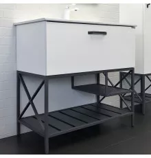 Тумба с раковиной Comforty Бредфорд 90 00-00009955 Белый глянец