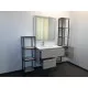 Заказать Шкаф пенал Comforty Мальме 35 00-00000825 подвесной Дуб дымчатый в магазине сантехники Santeh-Crystal.ru
