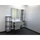 Заказать Шкаф пенал Comforty Мальме 35 00-00000825 подвесной Дуб дымчатый в магазине сантехники Santeh-Crystal.ru
