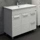 Заказать Тумба с раковиной Comforty Модена М-90 00-00001644 Белая матовая в магазине сантехники Santeh-Crystal.ru