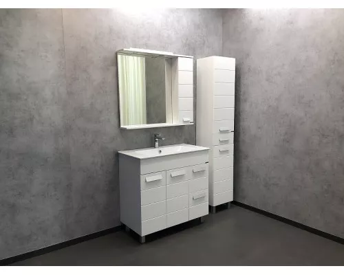 Заказать Тумба с раковиной Comforty Модена М-90 00-00001644 Белая матовая в магазине сантехники Santeh-Crystal.ru