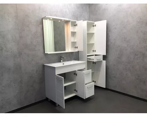 Заказать Тумба с раковиной Comforty Модена М-90 00-00001644 Белая матовая в магазине сантехники Santeh-Crystal.ru