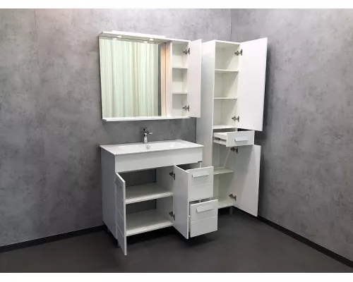 Заказать Тумба с раковиной Comforty Модена М-90 00-00001644 Белая матовая в магазине сантехники Santeh-Crystal.ru